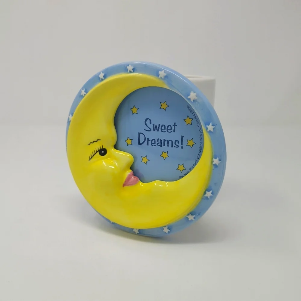 Sweet Dreams Crescent Moon Pencil Cup / Photo Frame